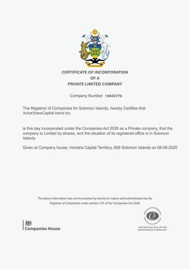 Certificate of Incorporation